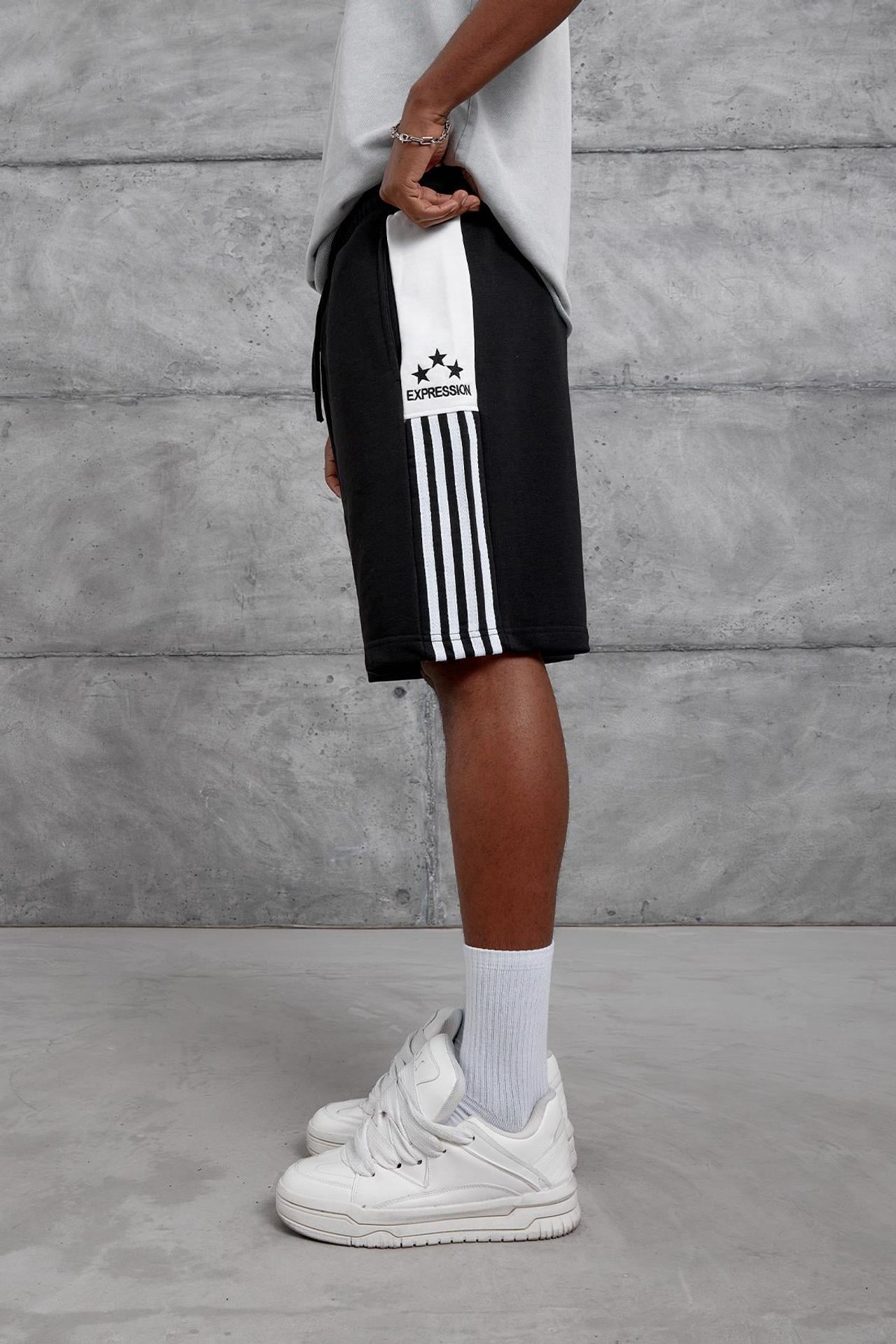 NOMARC Oversize Düz Paça Sweat Şort 3