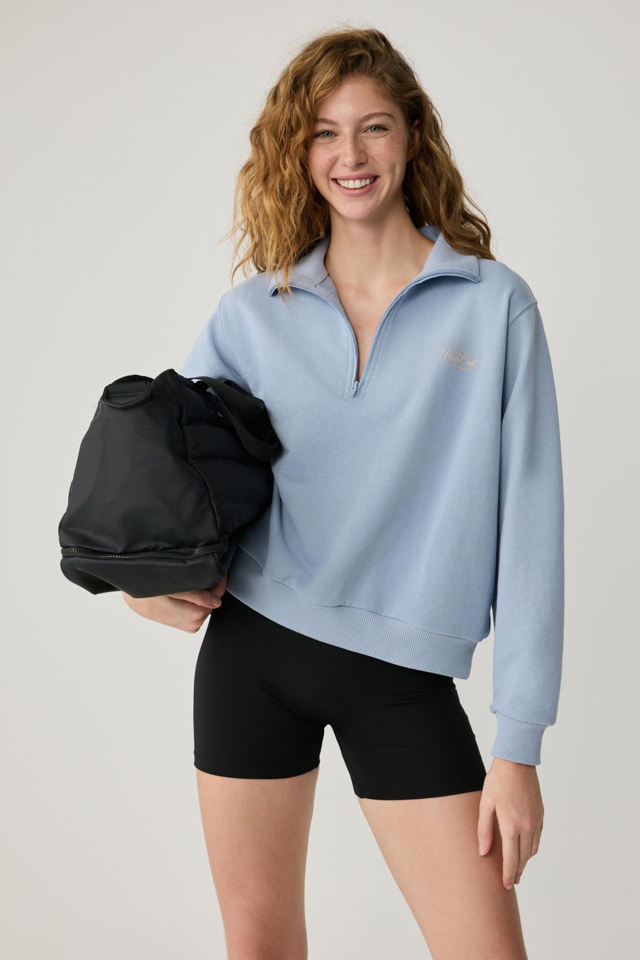 GRIMELANGE Half Zip Relaxed Sweatshirt 3