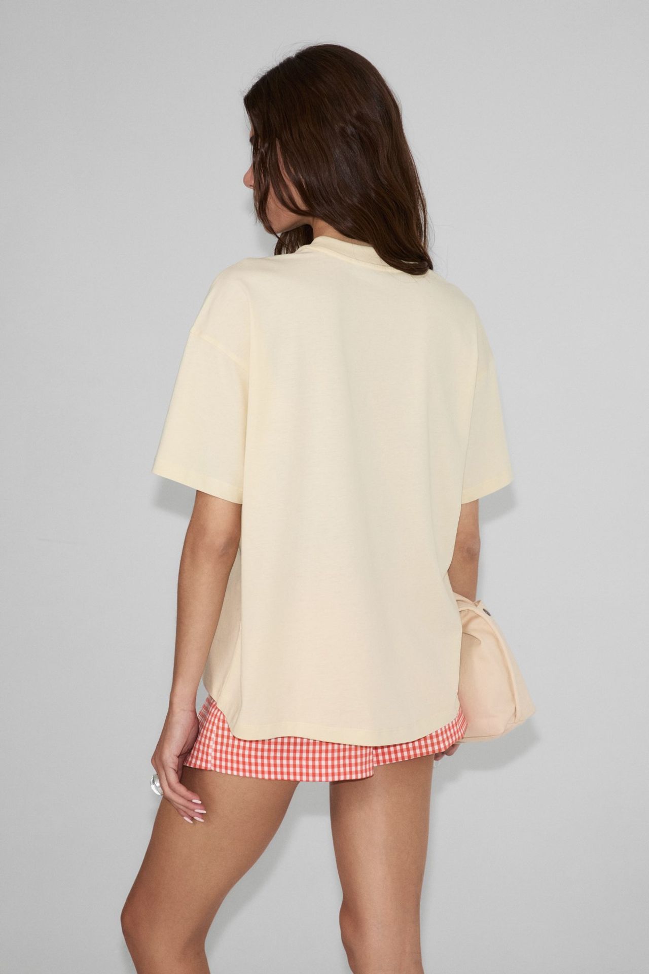 GRIMELANGE Oversized Crew Neck Printed T-Shirt 5
