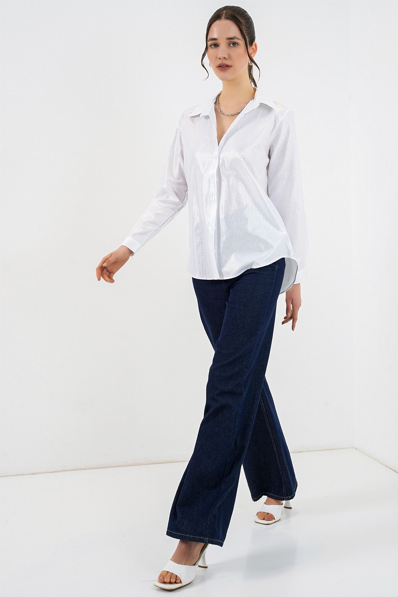 BDART Oversized Abstract Print Button-Front Shirt 2