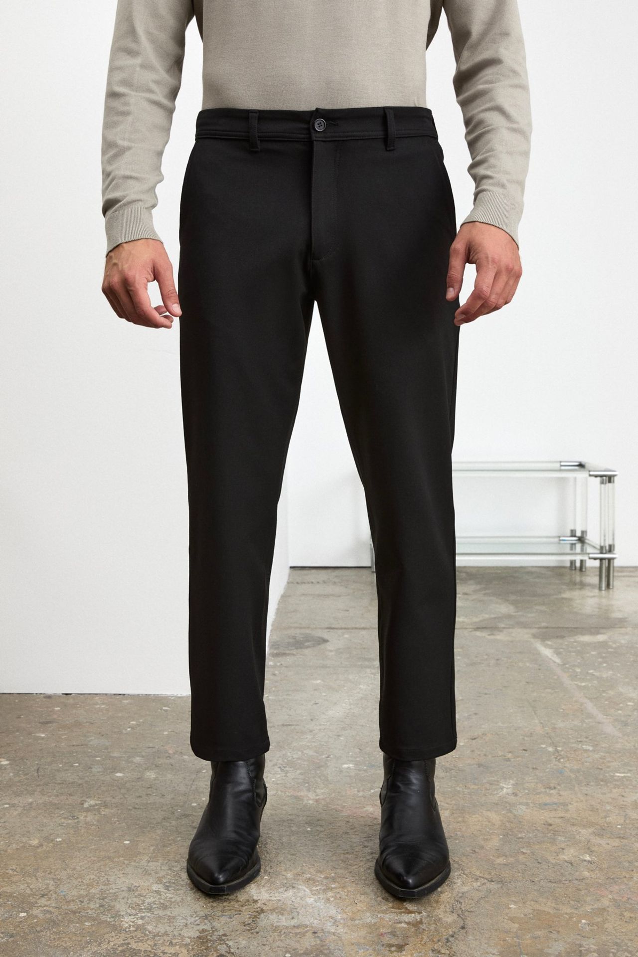 GRIMELANGE Straight Leg Drawstring Trousers 3