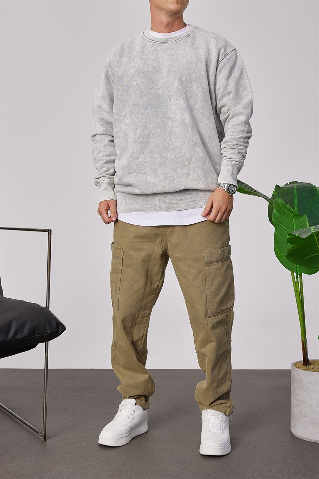 NOMARC Rahat Bisiklet Yaka Sweatshirt 4
