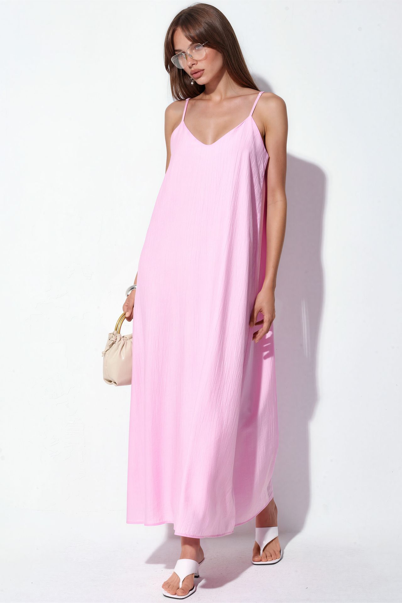 BUSEM Women's Solid Maxi Slip Dress 1