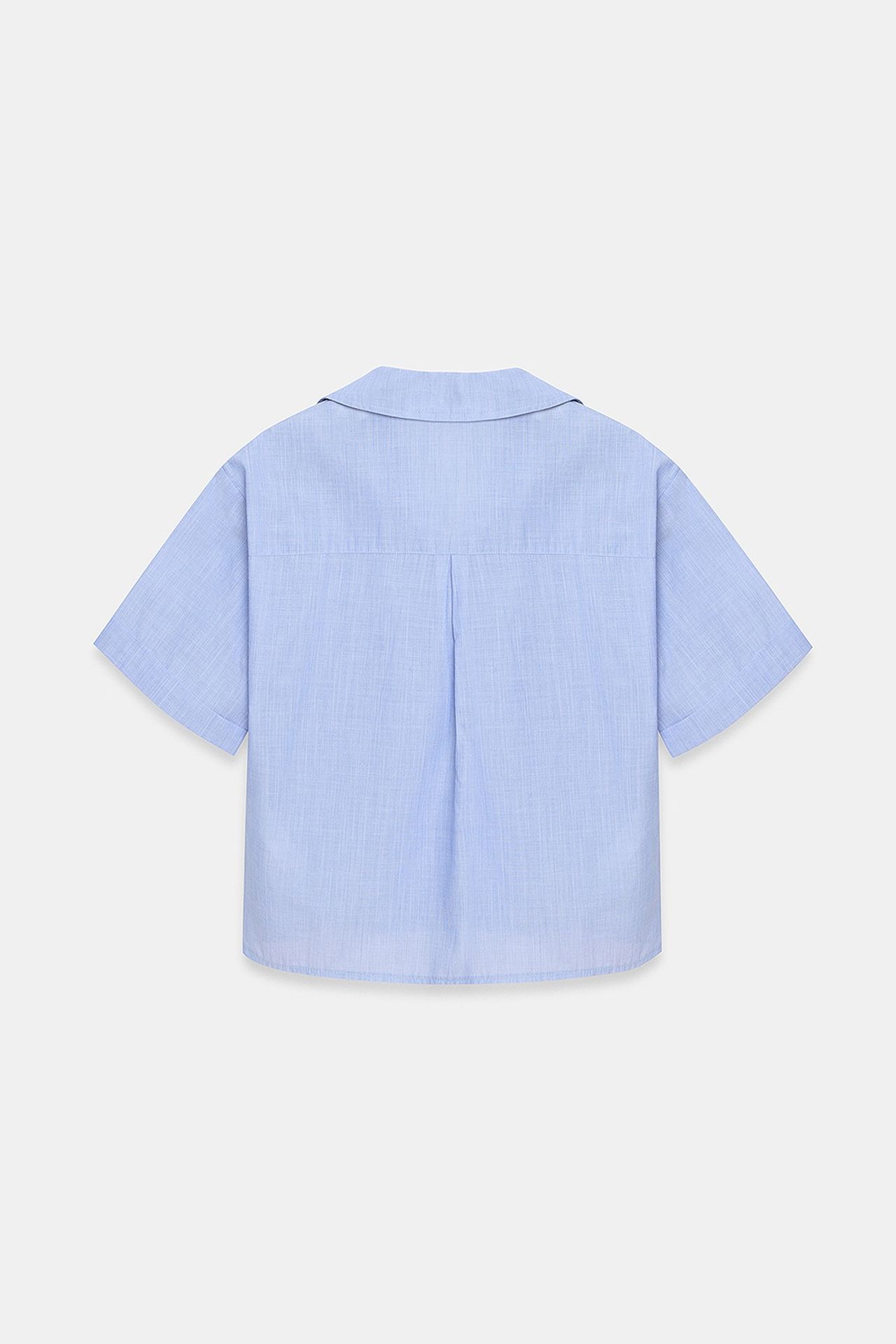DILVIN Women's Cotton Poplin Crop Shirt 7