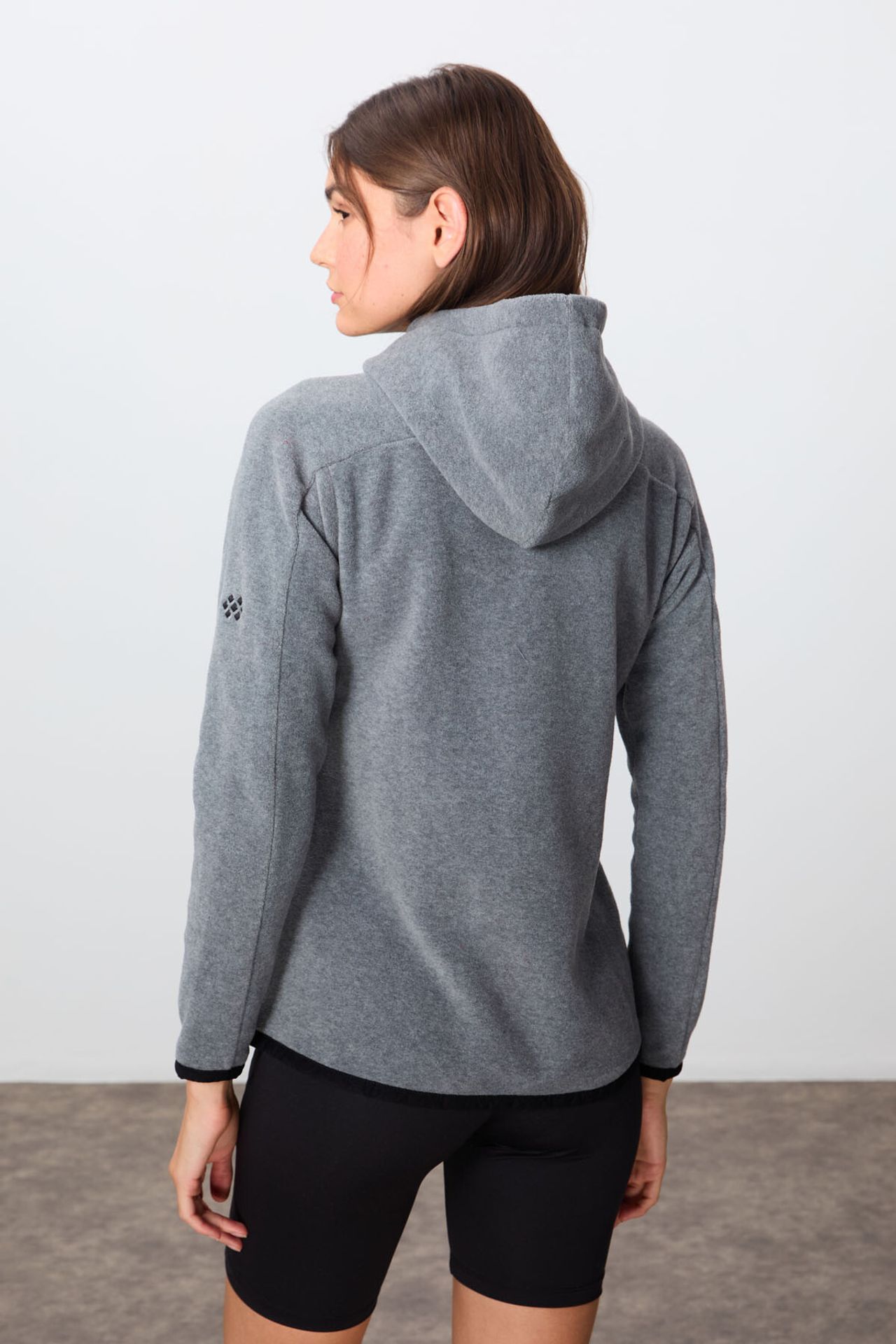 TOMMY Women's Plush Zip-up Hooded Sweatshirt 6
