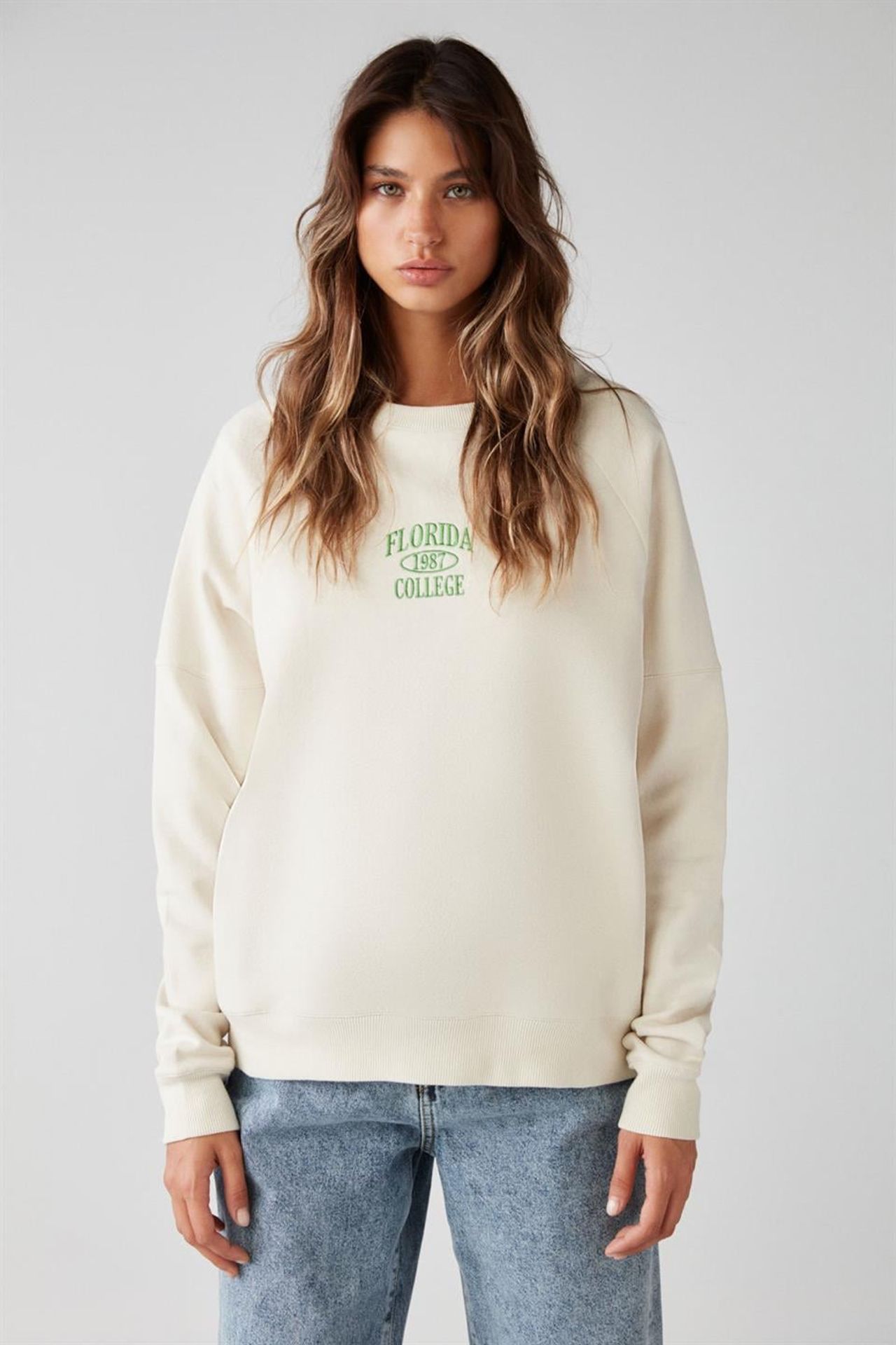 GRIMELANGE Crew Neck Printed Sweatshirt 2