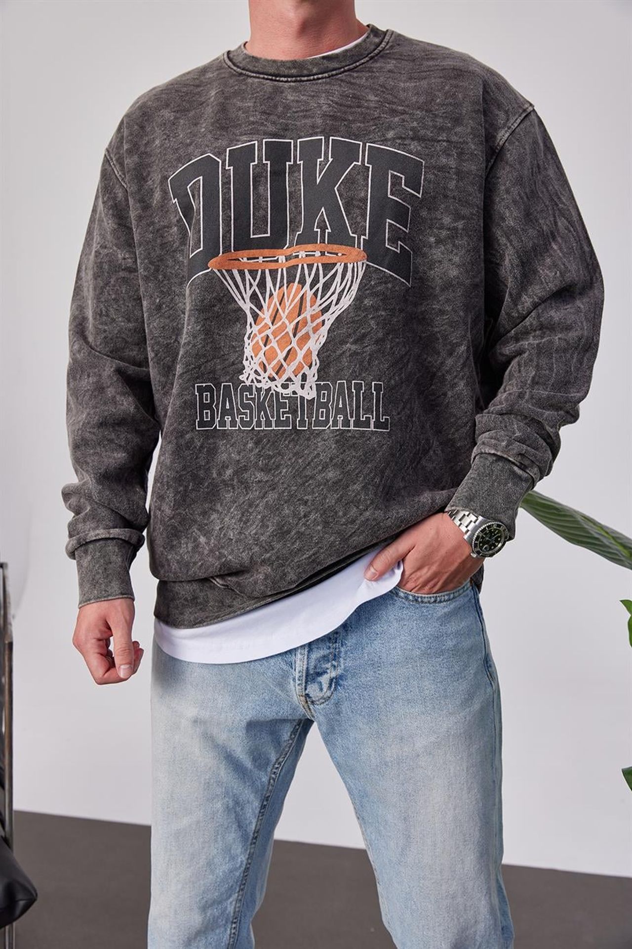 NOMARC Rahat Bisiklet Yaka Sweatshirt 2