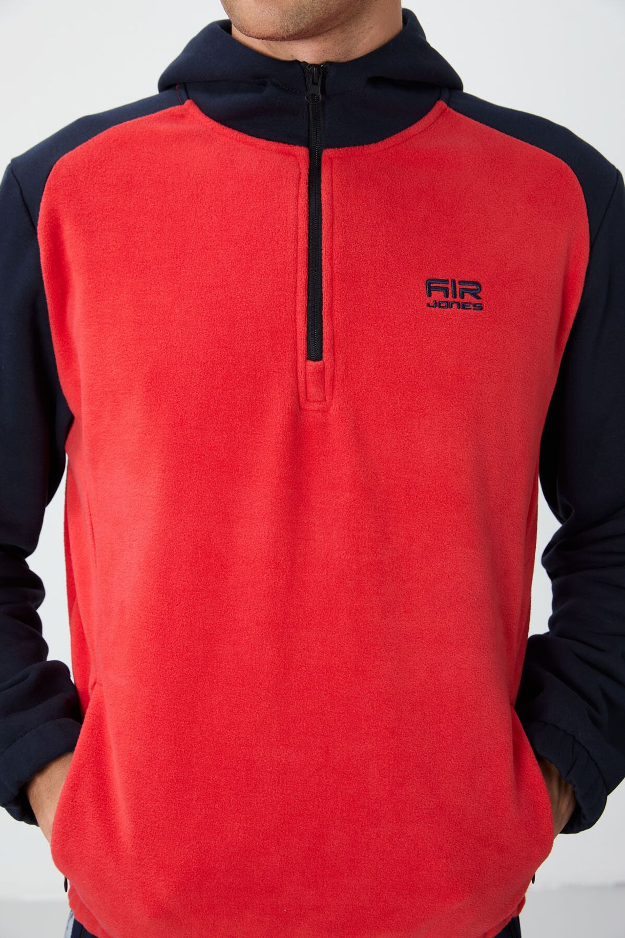 TOMMY Men's Color-Blocked Half-Zip Plush Sweatshirt 2