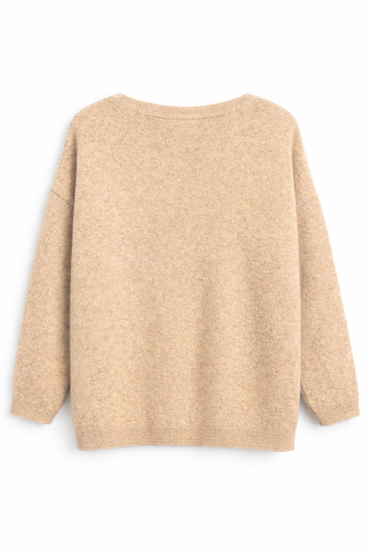 Mixray Oversized Knit Cardigan with Heart Detail 3