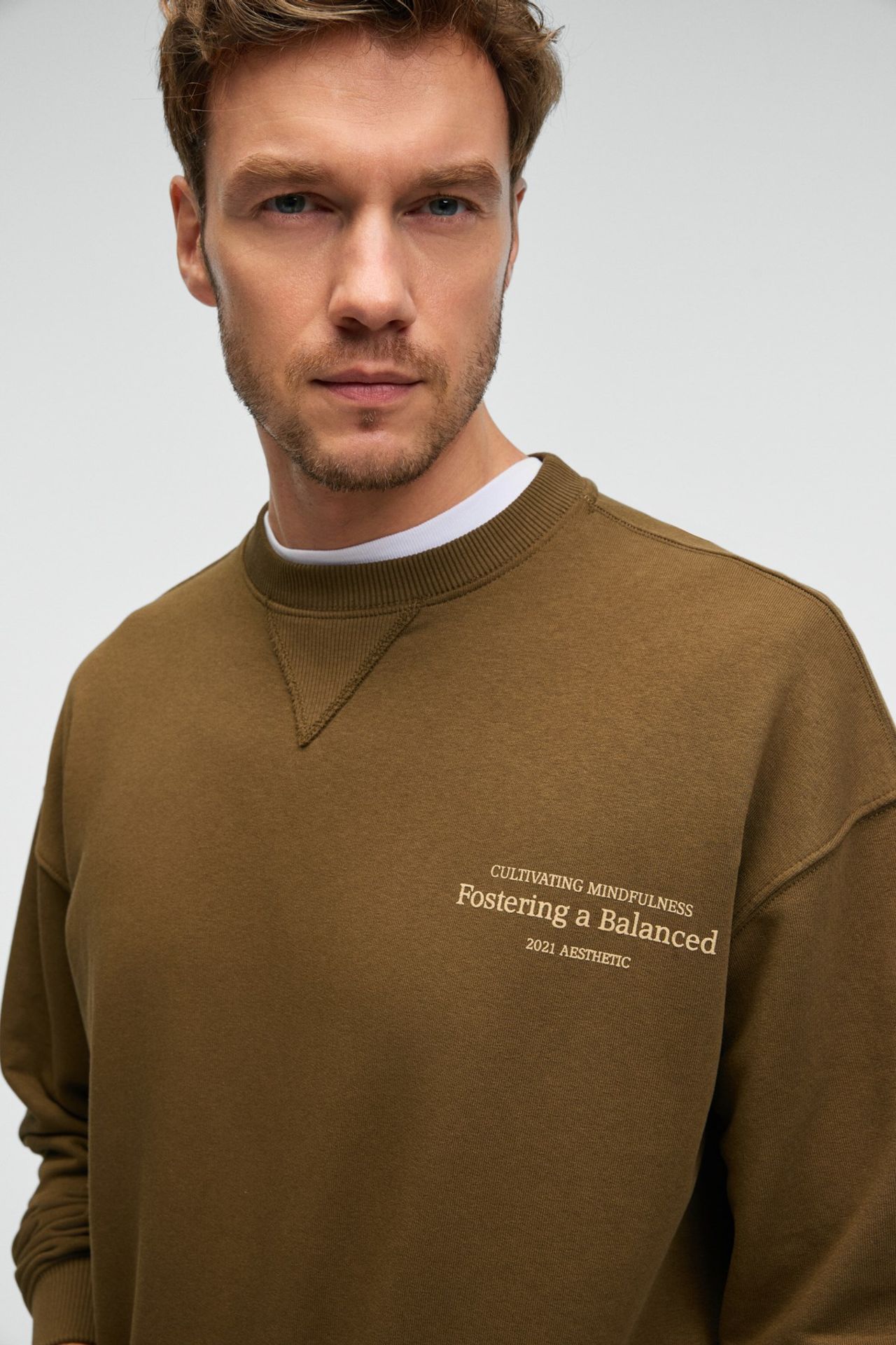 GRIMELANGE Fitilli Bisiklet Yaka Sweatshirt 5