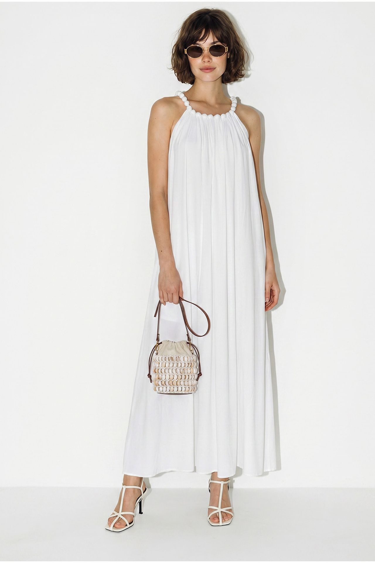 LUCCI Women's Halter Maxi Dress With Pocket 2