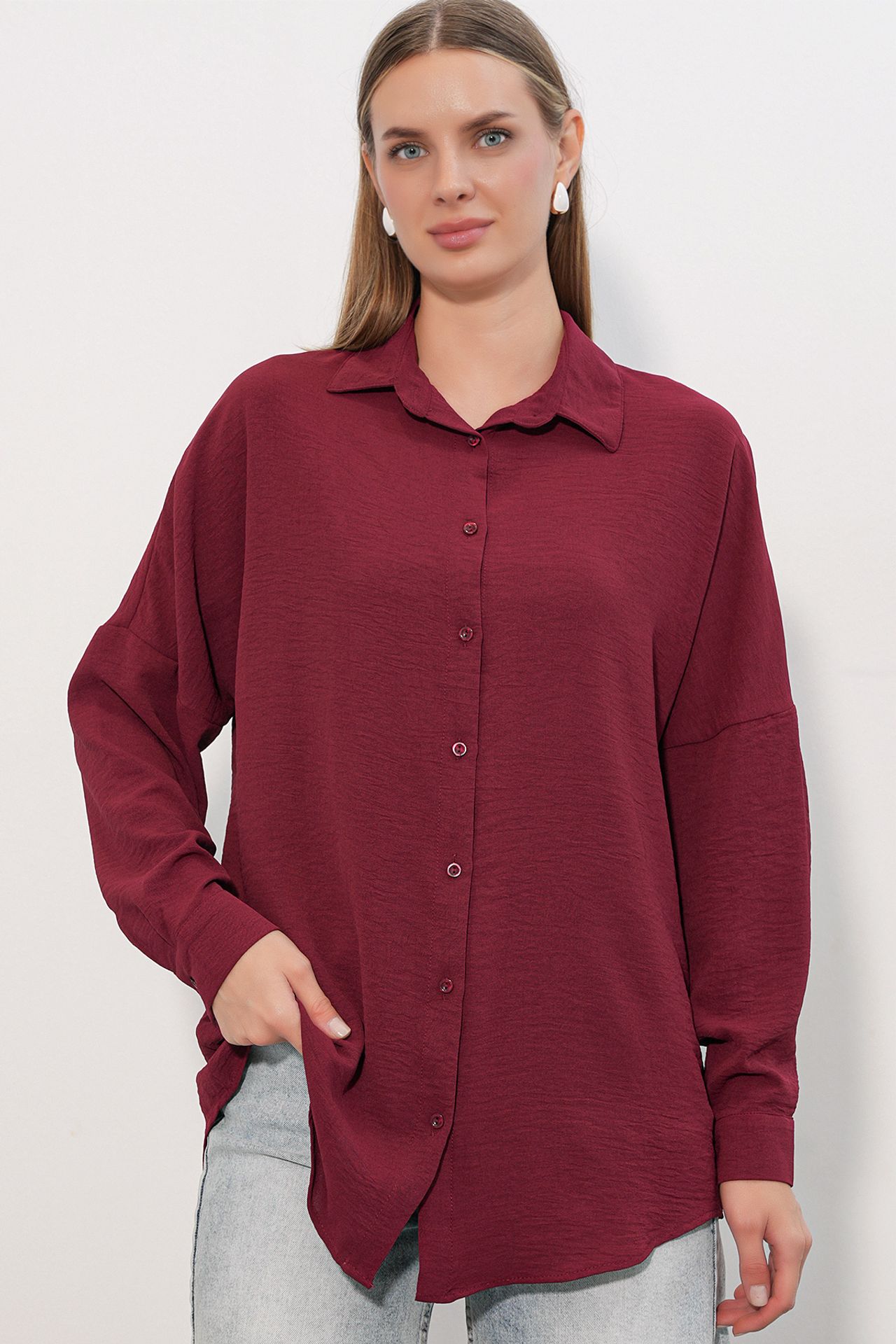BDART Kadın Oversize Uzun Gömlek 3