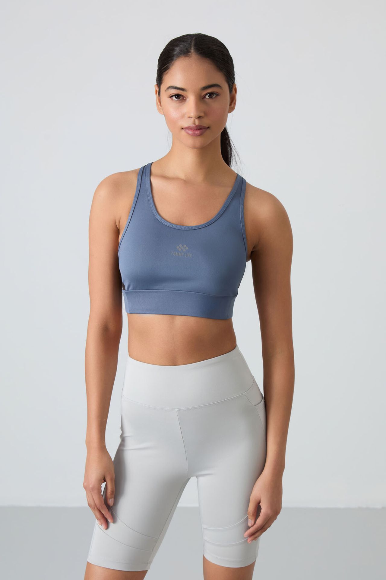 TOMMY Fitted Sleeveless Crop Sports Top 1