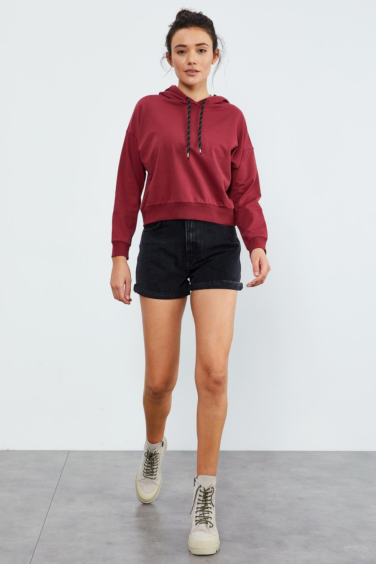 TOMMY Relaxed Hooded Sweatshirt With Tie Detail 6