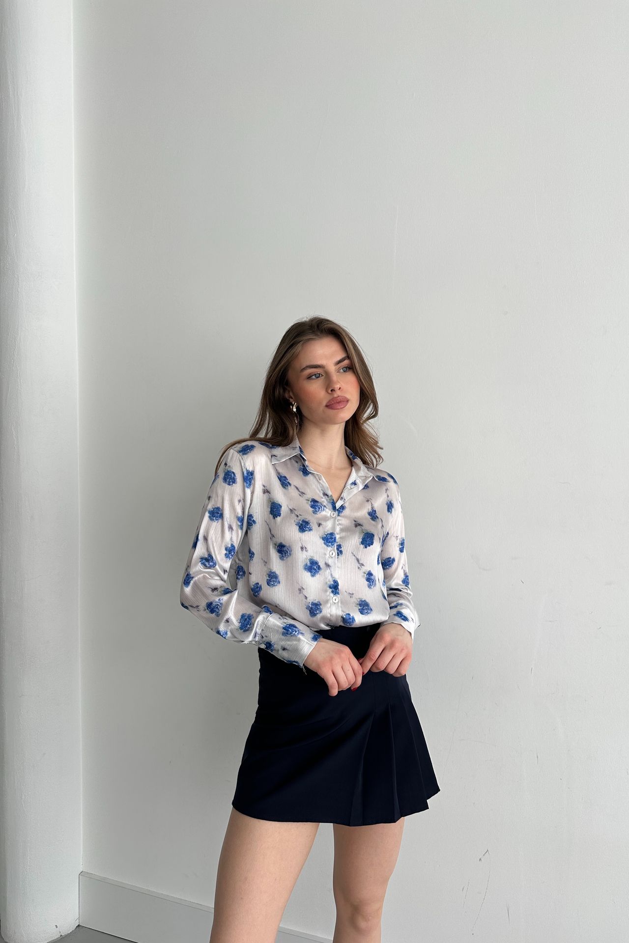 MY FASHION Floral Printed Button-Up Shirt 6