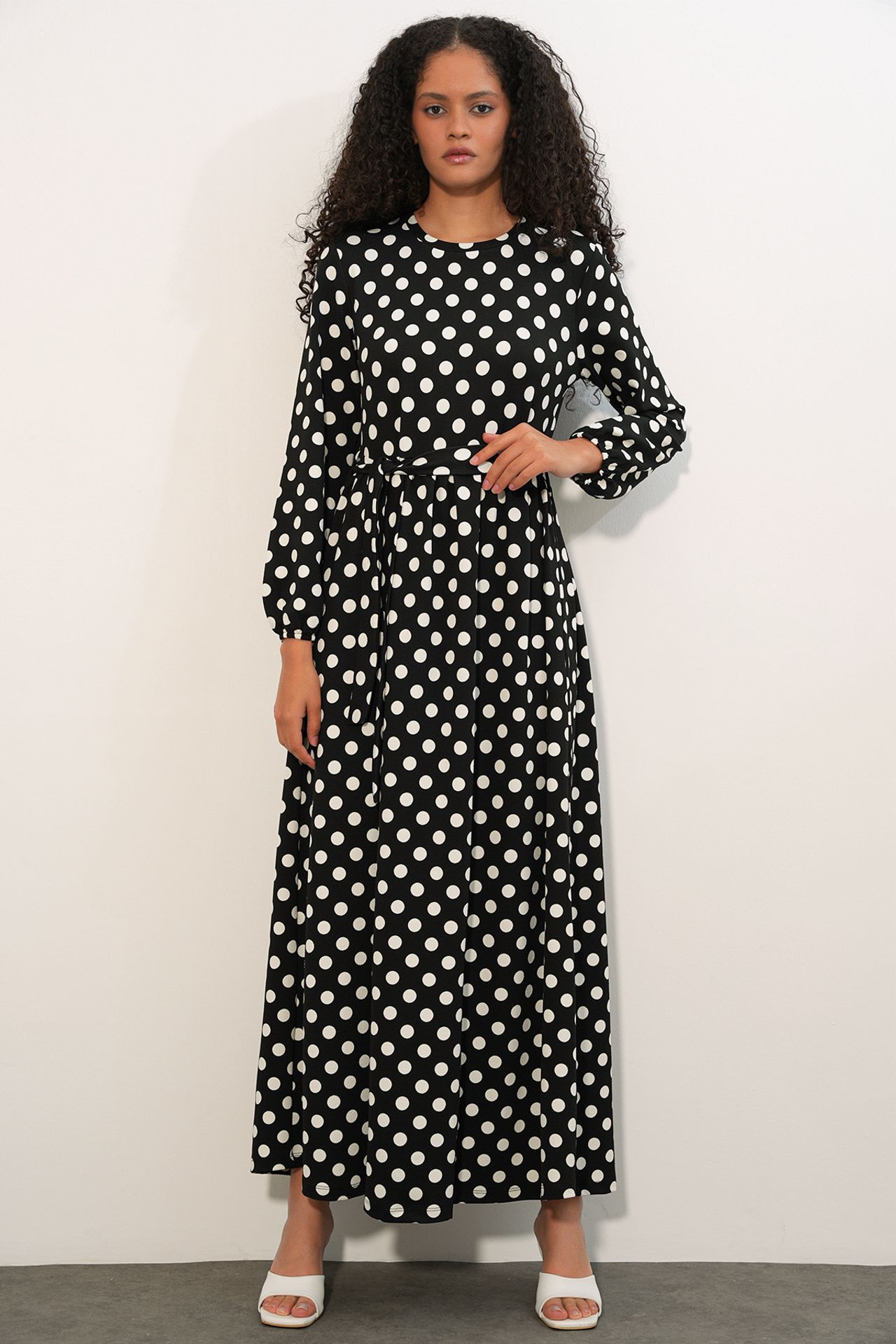 BDART Floral Maxi Knit Dress With Bow Detail 1