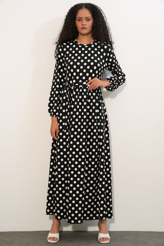 BDART Floral Maxi Knit Dress With Bow Detail