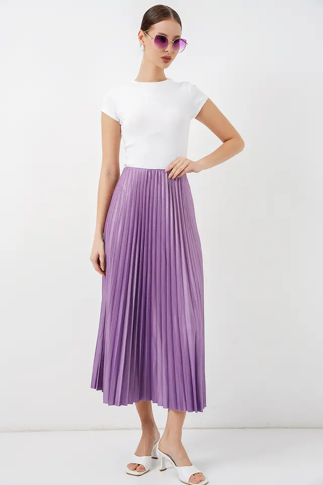BDART High Waist Pleated Maxi Skirt