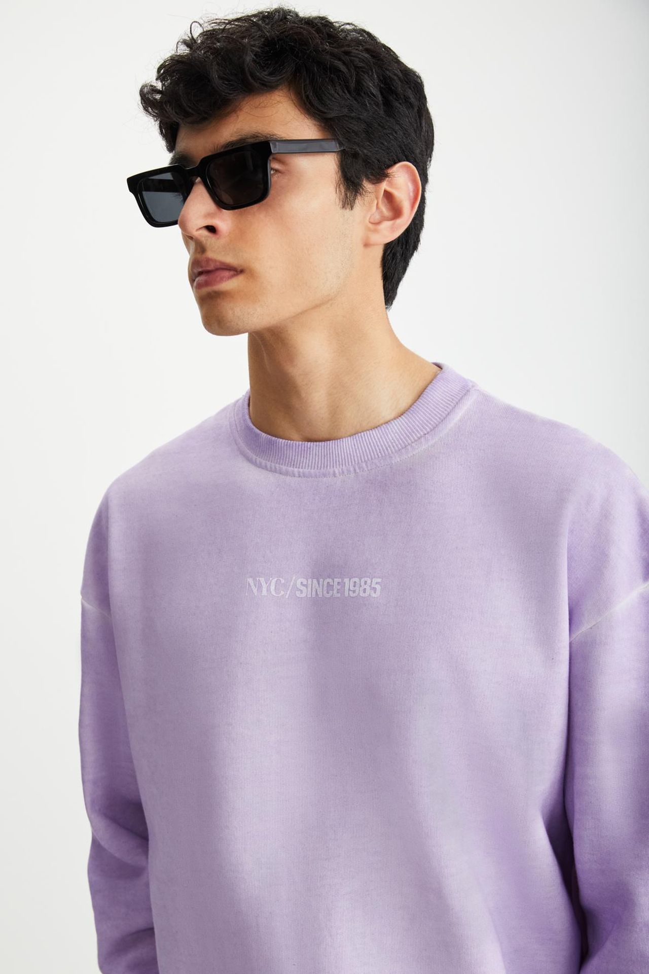GRIMELANGE Baskılı Logolu Bisiklet Yaka Sweatshirt 2
