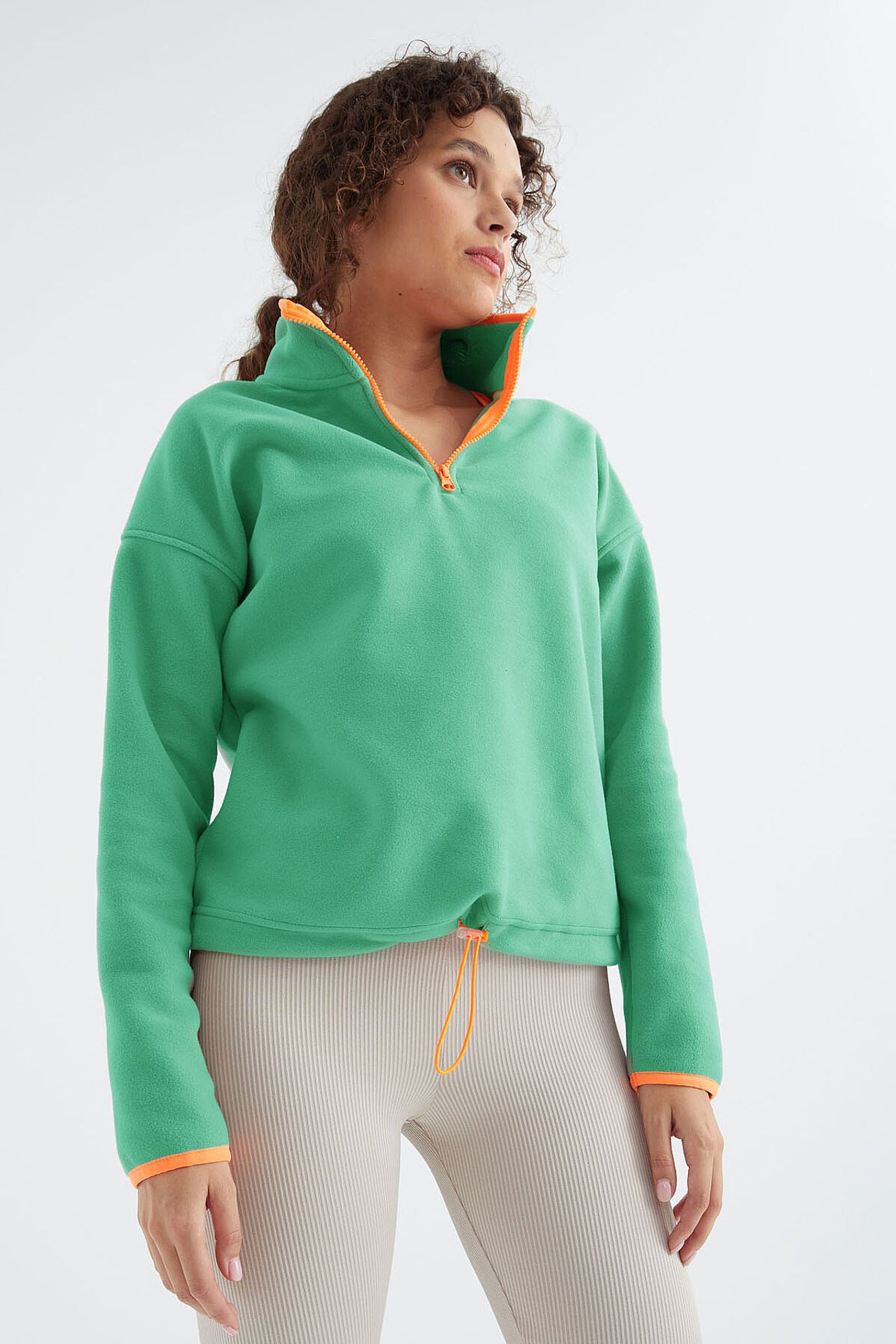 TOMMY Oversized Plush Half-zip Sweatshirt 4