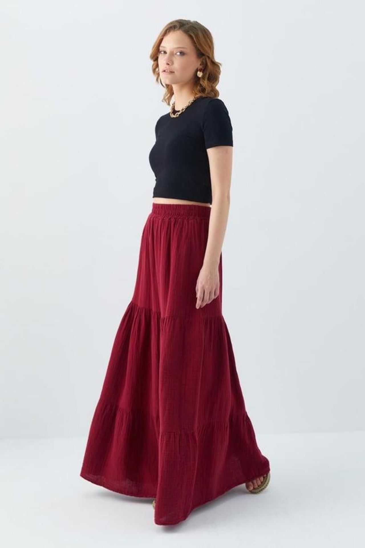 Mixray Maxi Cotton Skirt 3
