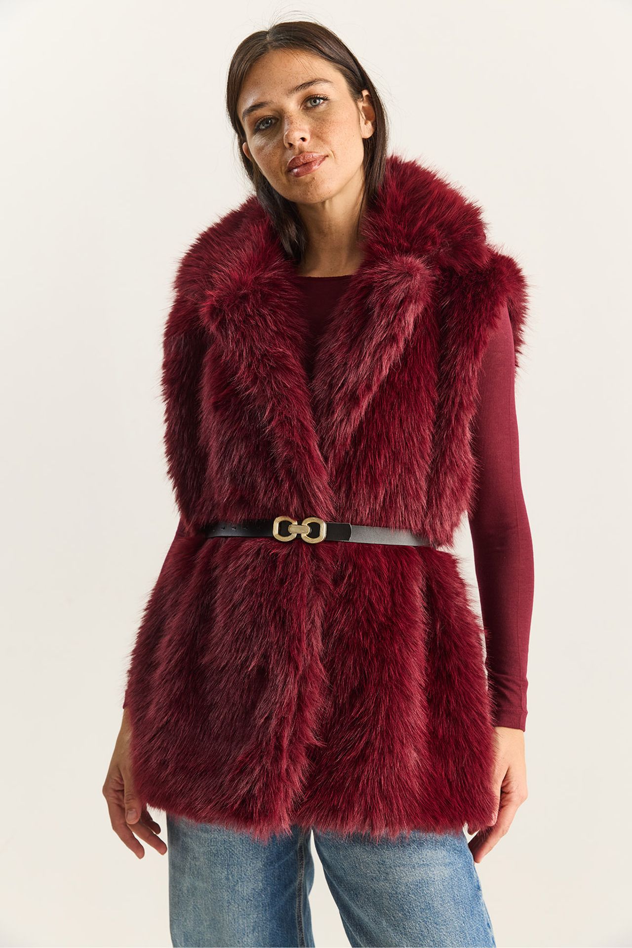 LUCCI Faux Fur Waistcoat  3