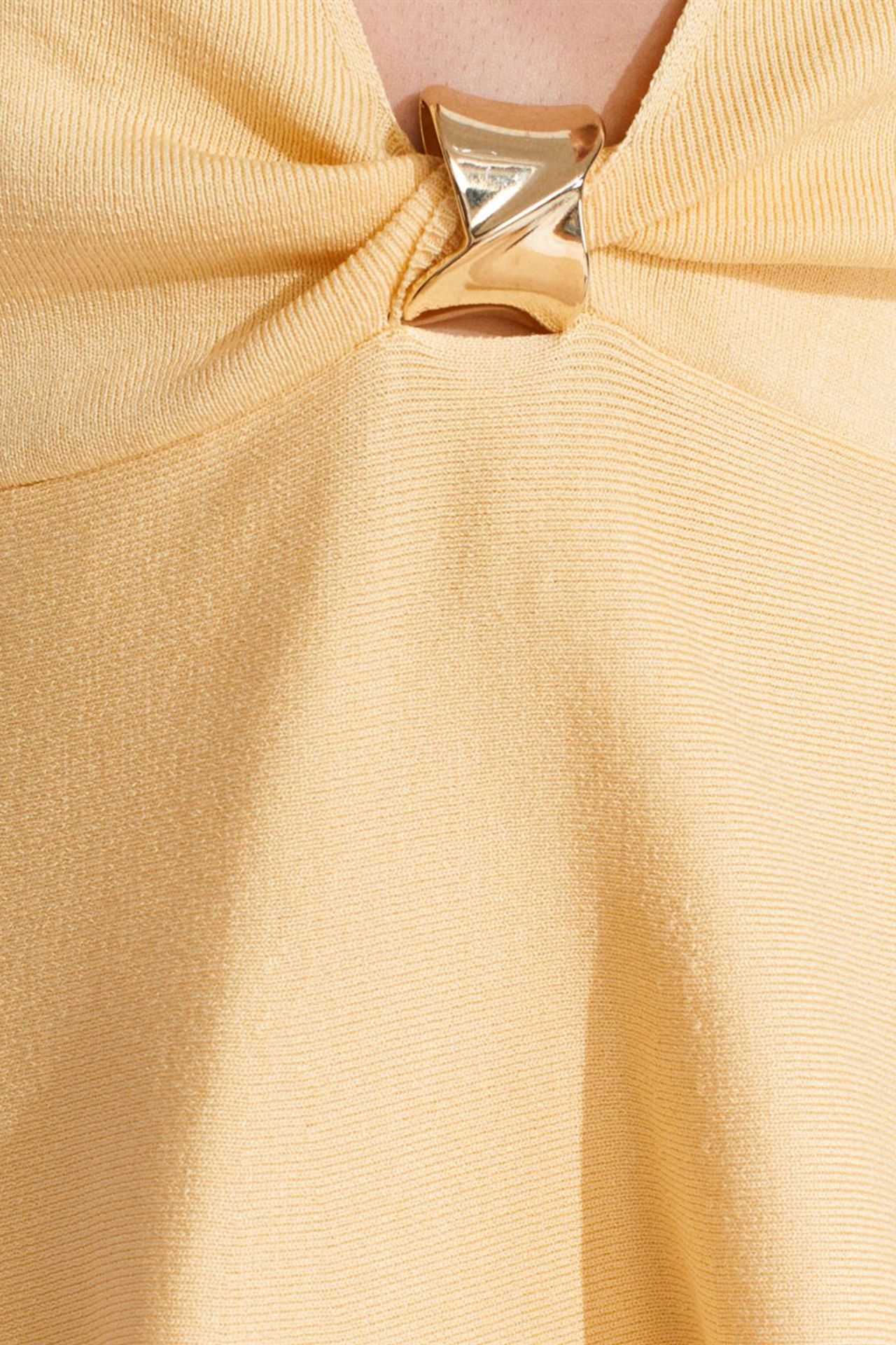 DILVIN Seamless Halter Peplum Blouse 4