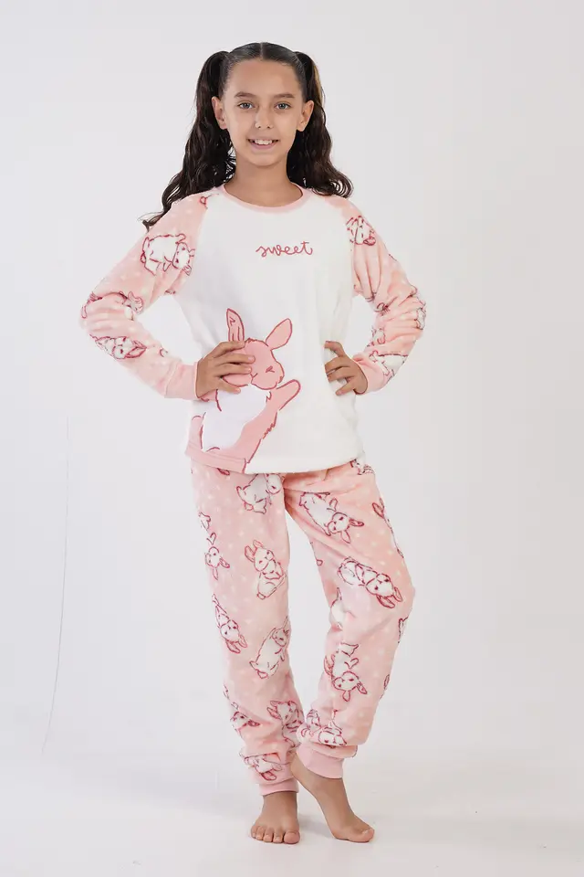 YAKE İki Parçalı Baskılı Pijama Takımı