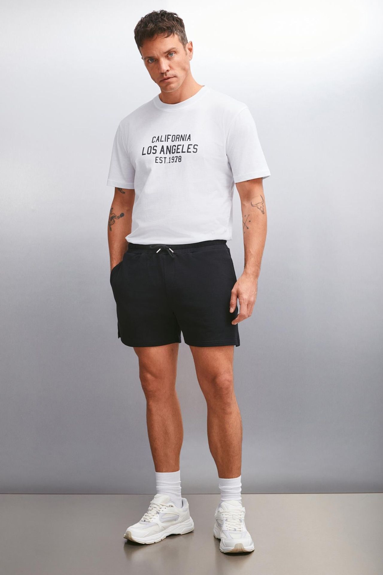 GRIMELANGE Düz Paça Jersey Şort 2