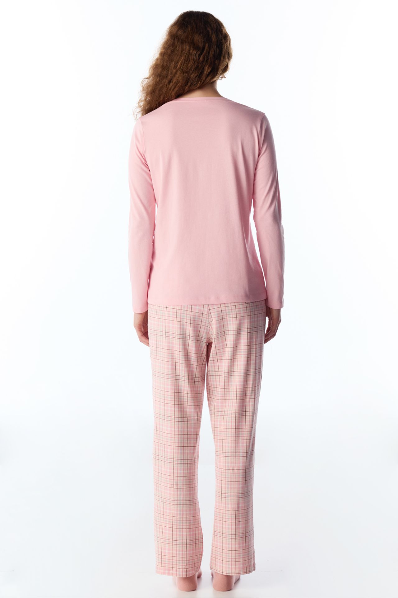 PENTI Comfort Heart Long Sleeve Trousers Pajama Set 4