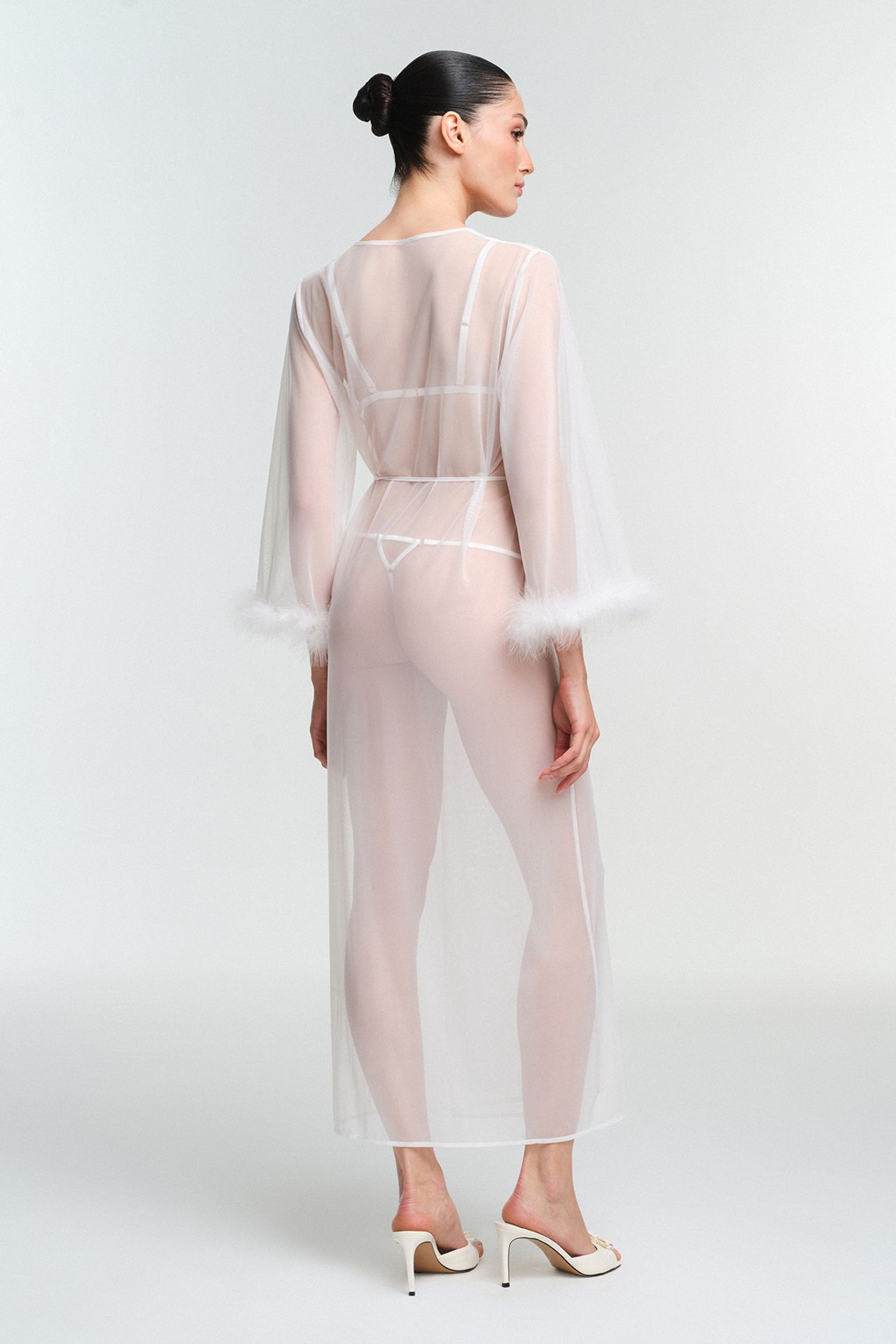 PENTI Kırık Pelia Belted Long Sleeve Robe 3