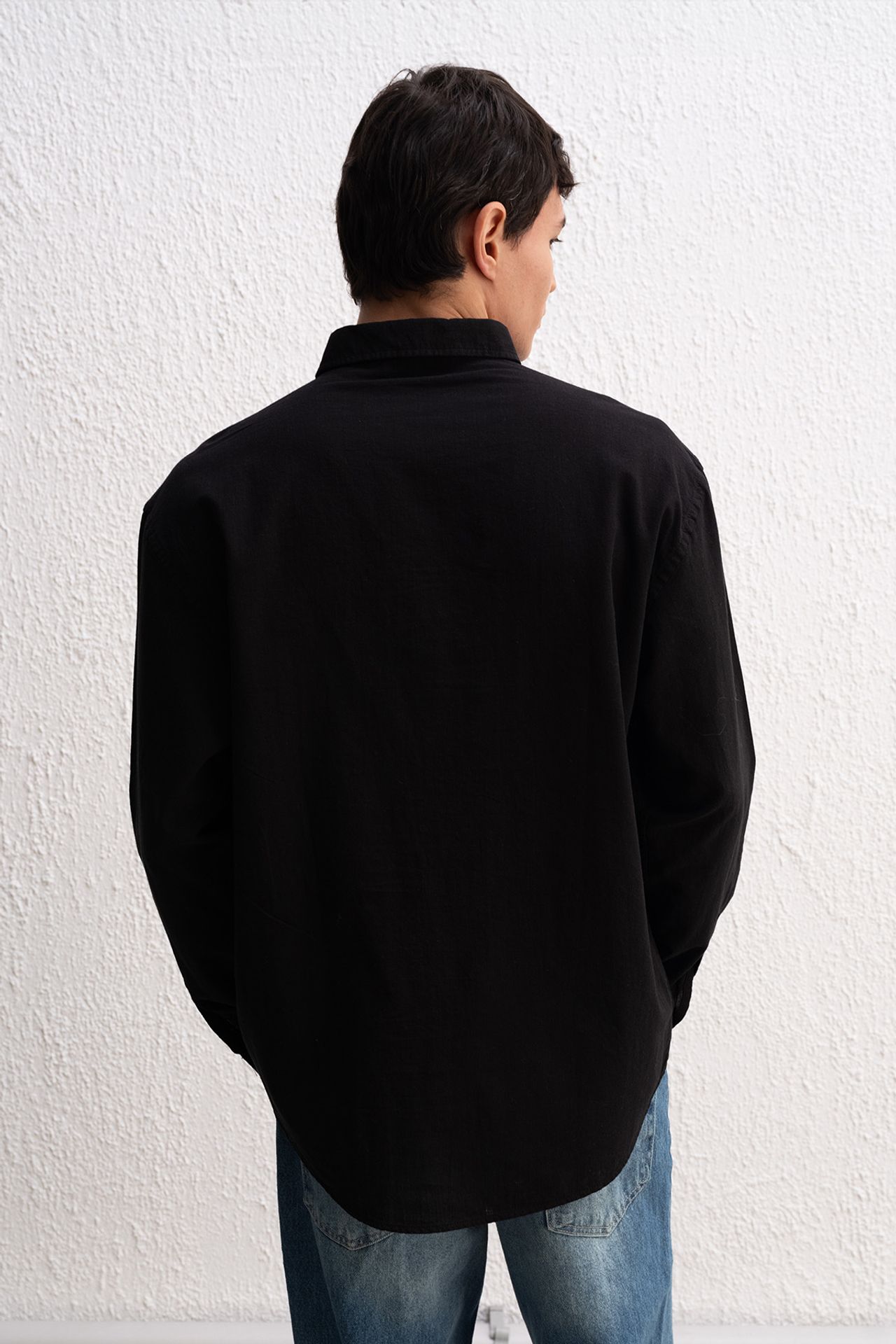 GIESTO Cotton Oversized Button-Up Shirt 3