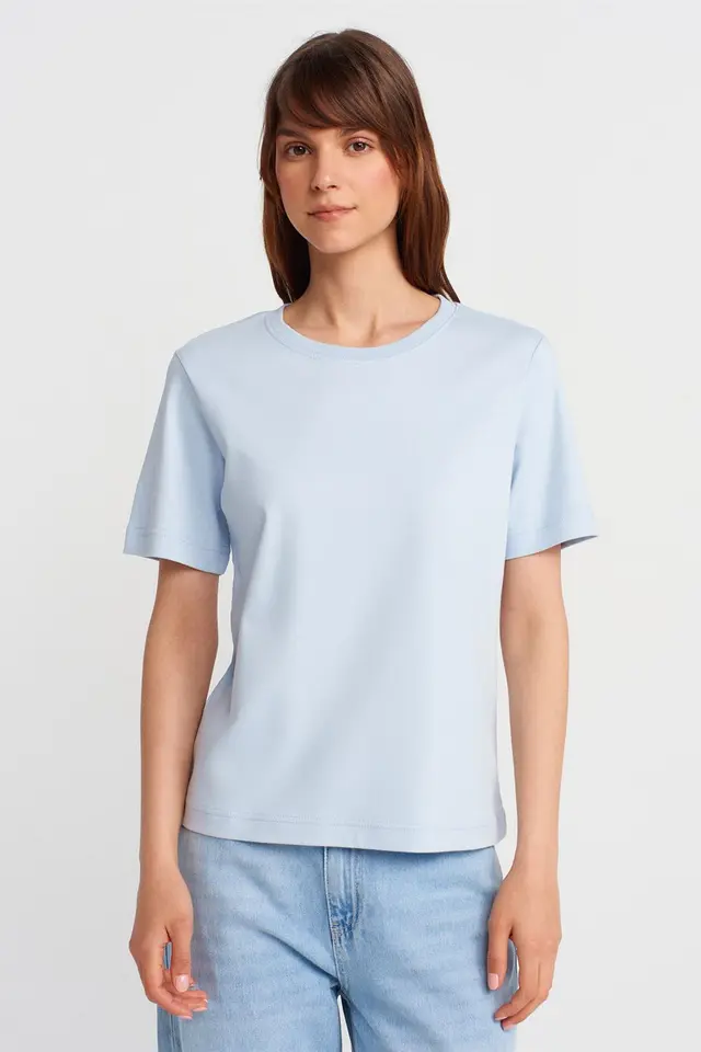 DILVIN Women's Cotton Crew Neck T-Shirt