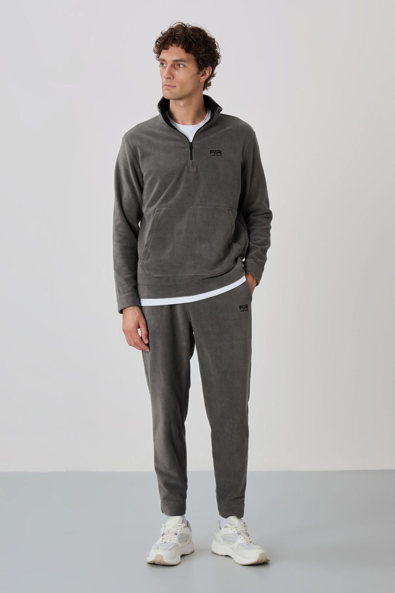 TOMMY Men's Zipper Collar Sweatshirt And Pants Set 5