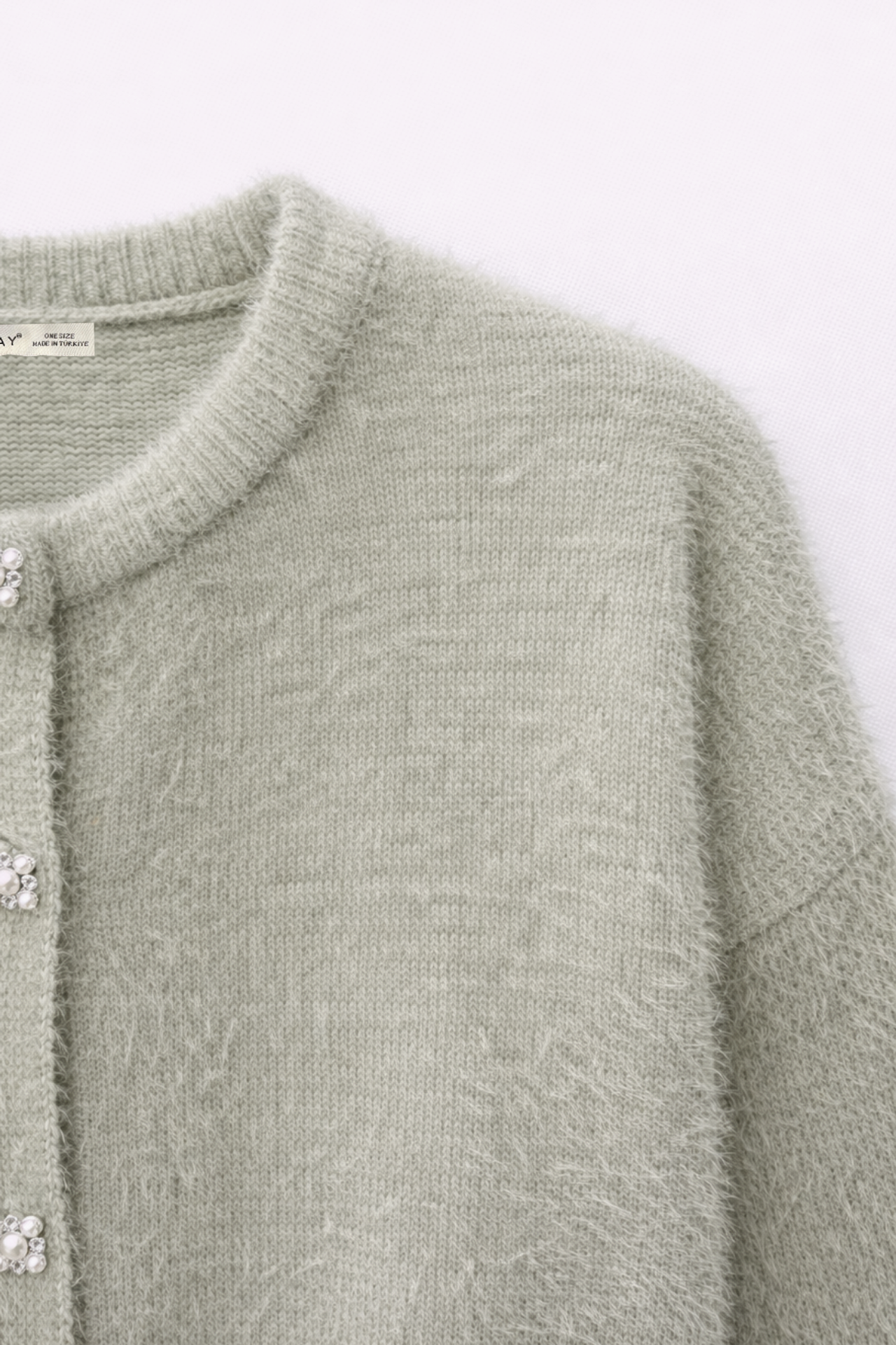 Mixray Oversized Jacquard Button Cardigan