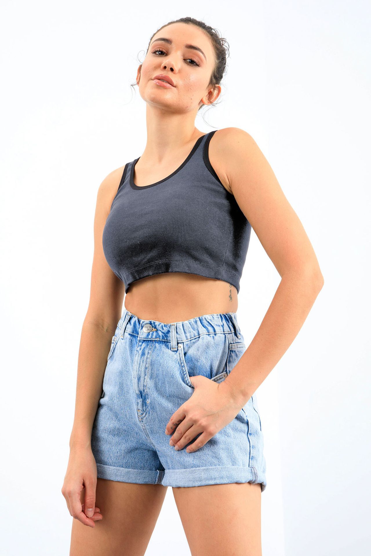TOMMY Ribbed Sleeveless Crop Top 3