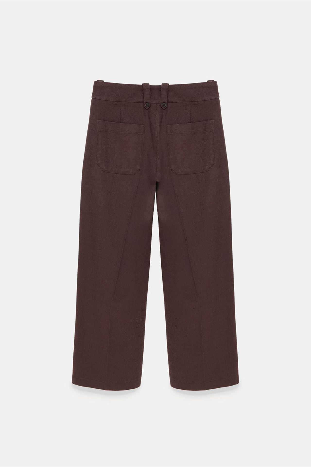 DILVIN High-Waist Cotton Poplin Capri Culottes 6