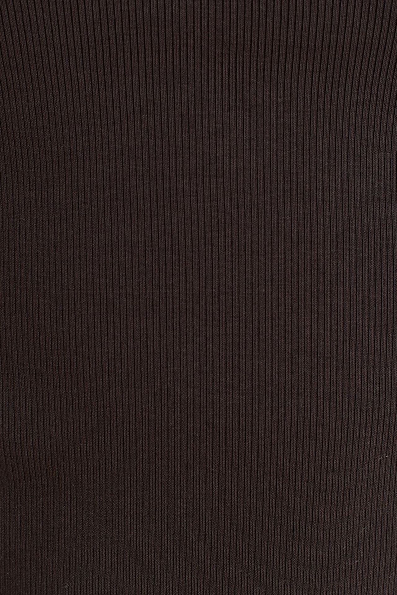 DILVIN Ribbed Square-neck Sleeveless Blouse 4