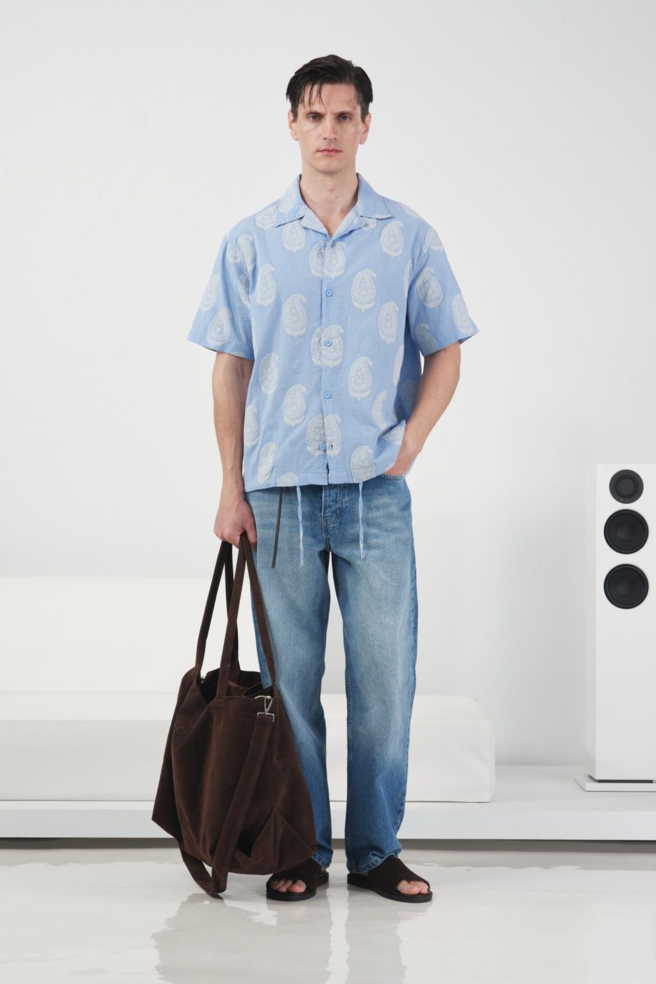 GIESTO Paisley Print Short Sleeve Shirt 2