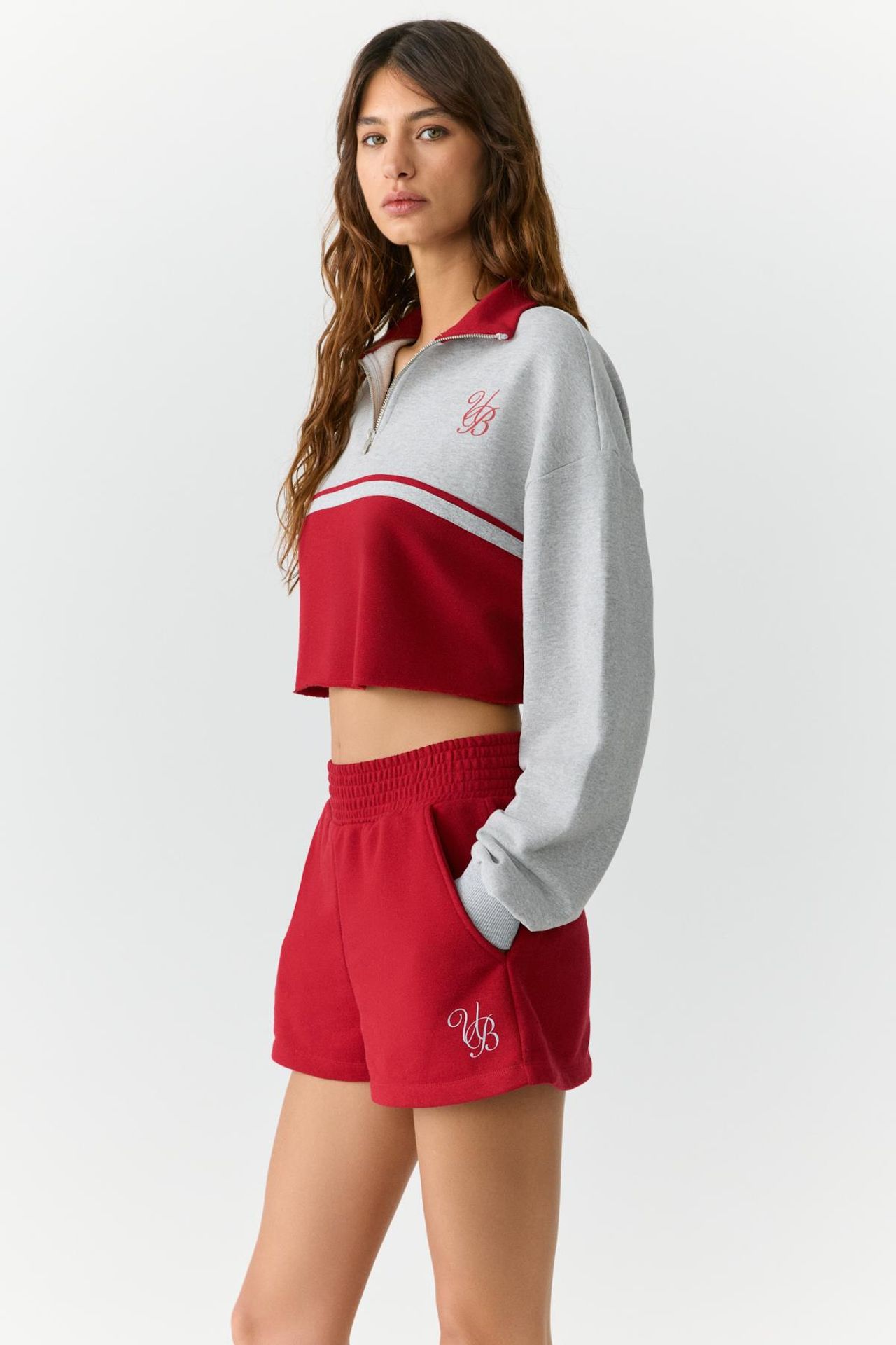 GRIMELANGE Color Block Half Zip Sweatshirt 3