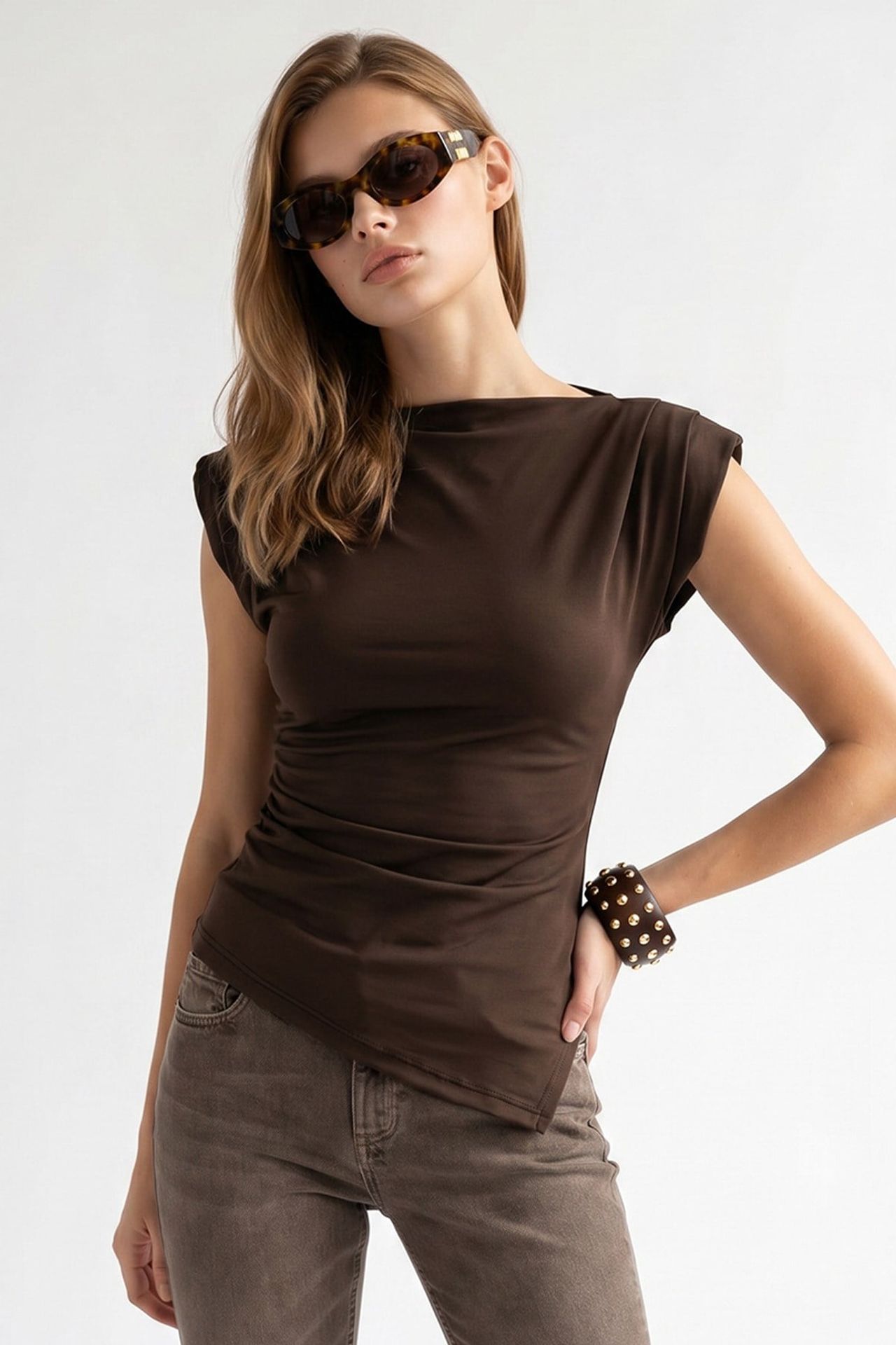 MIXRAY Women's Cotton Blend Blouse 1