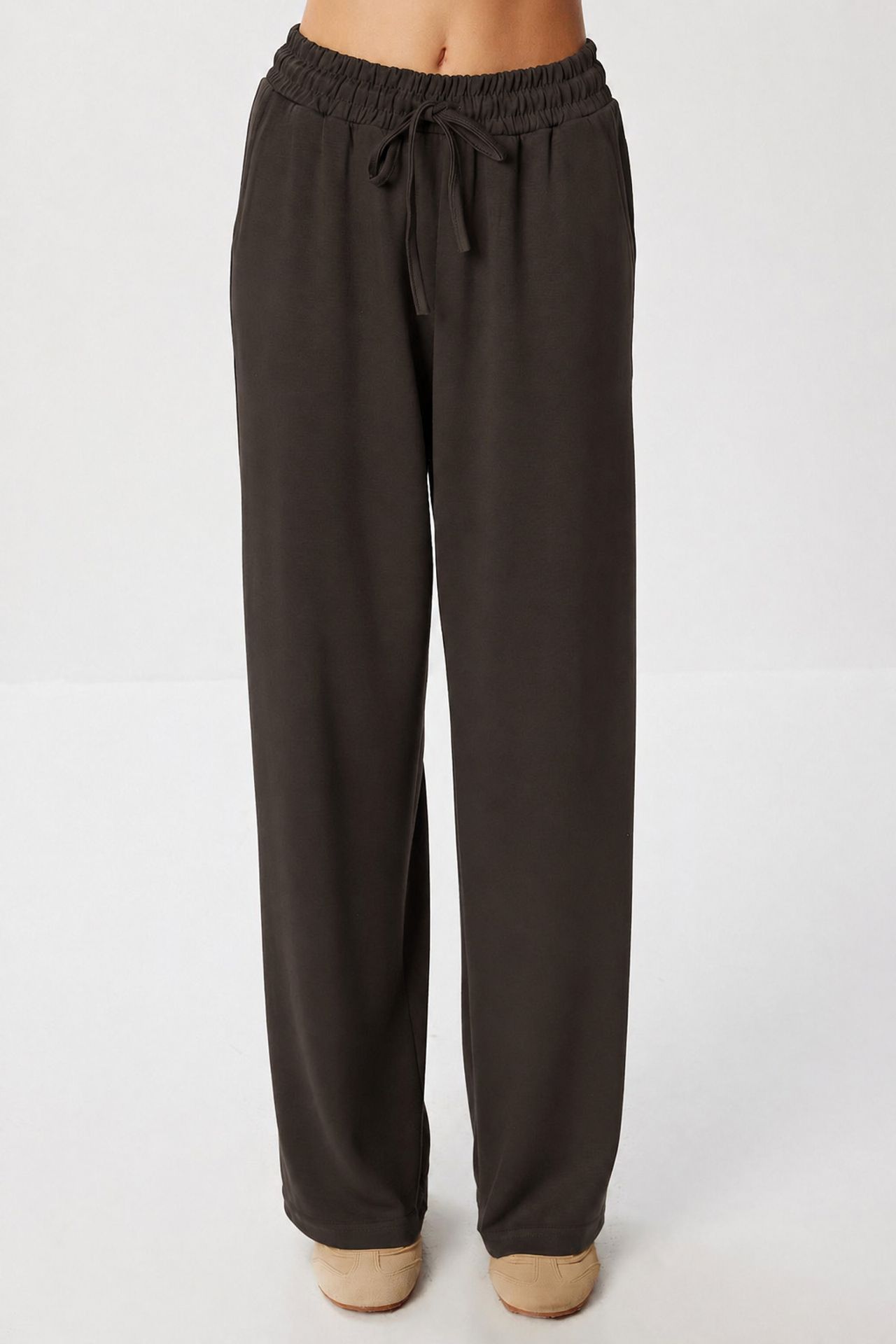 ISTANBUL Wide Leg Two-Piece Set with Crew Neck Blouse 5