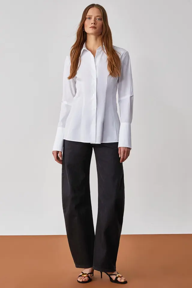 GRIMELANGE Long Sleeve Button Shirt