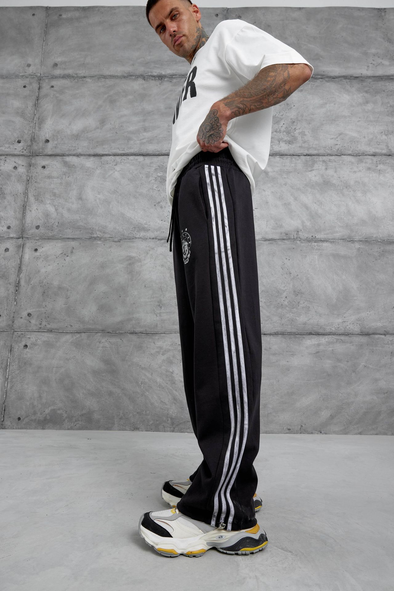 NOMARC Çizgili Bol Geniş Paça Jogger 4