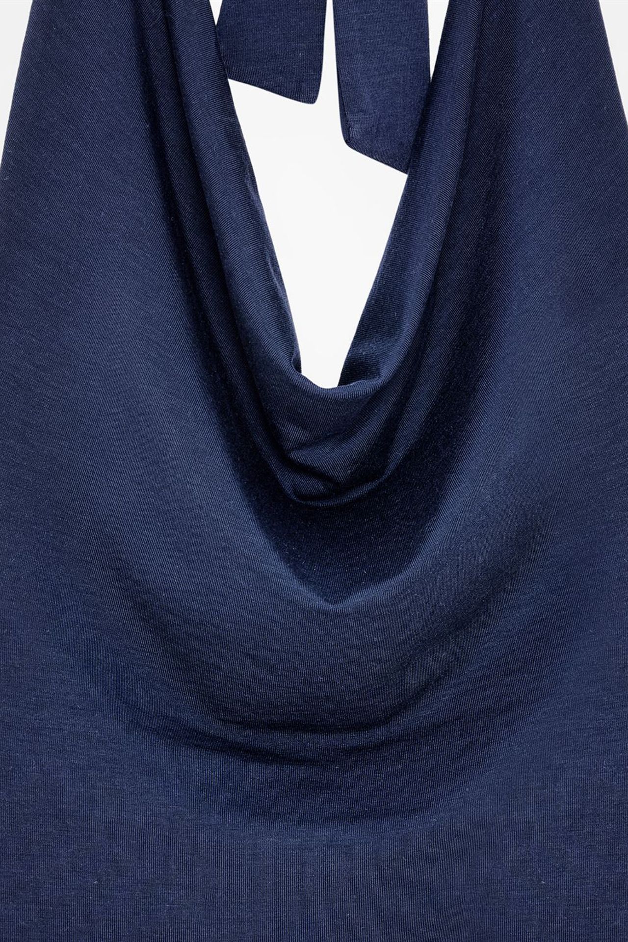 DILVIN Sleeveless Cowl Neck Tie Blouse 6