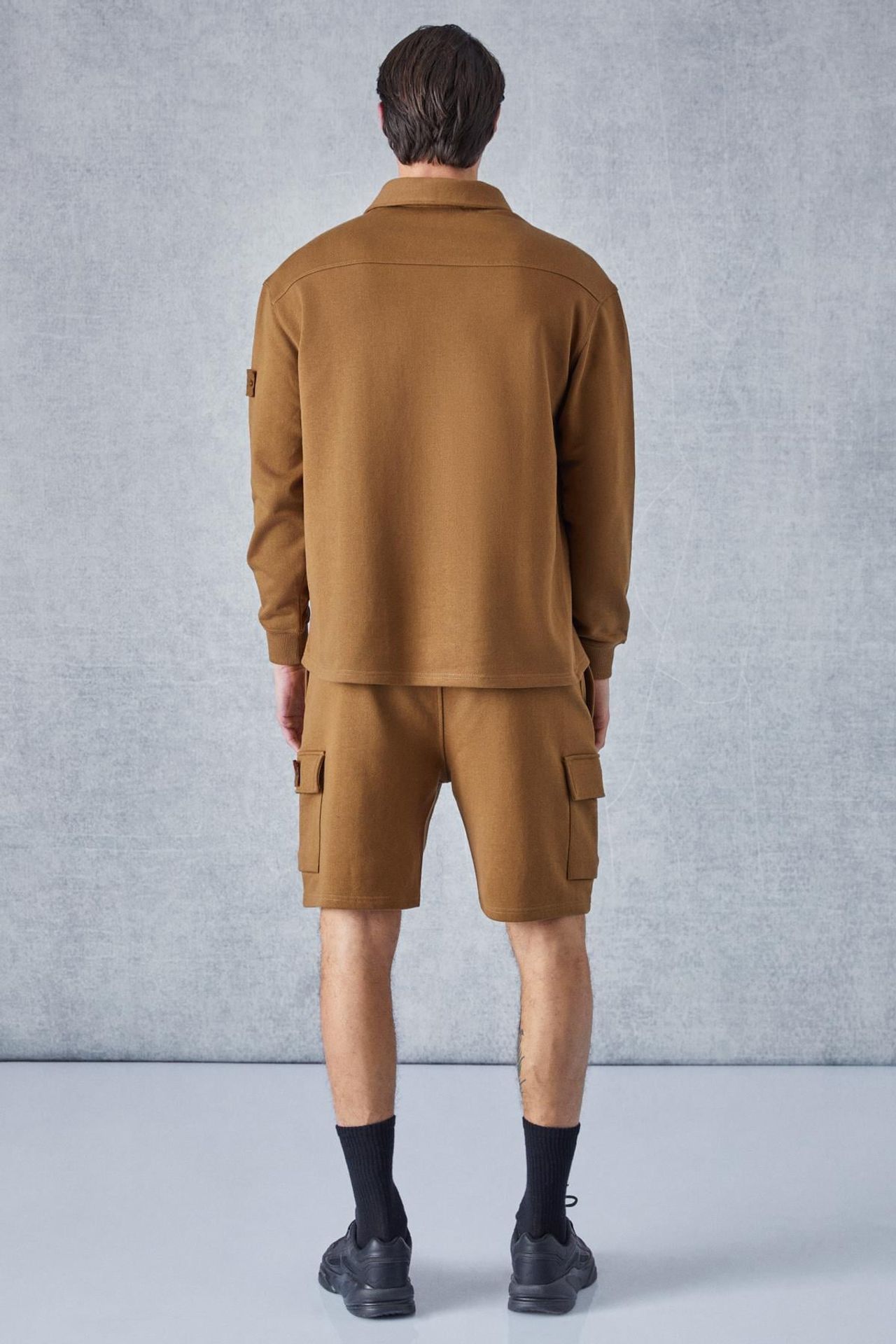 GRIMELANGE Polo Yaka Düğmeli Sweatshirt 6
