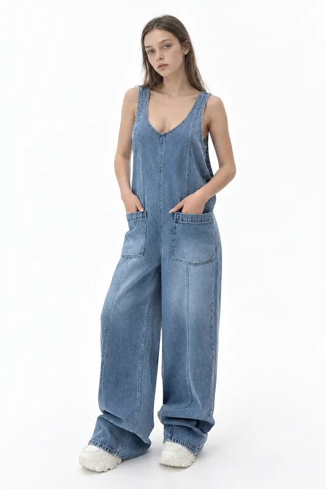 SQUALO Women's Cotton Jumpsuit