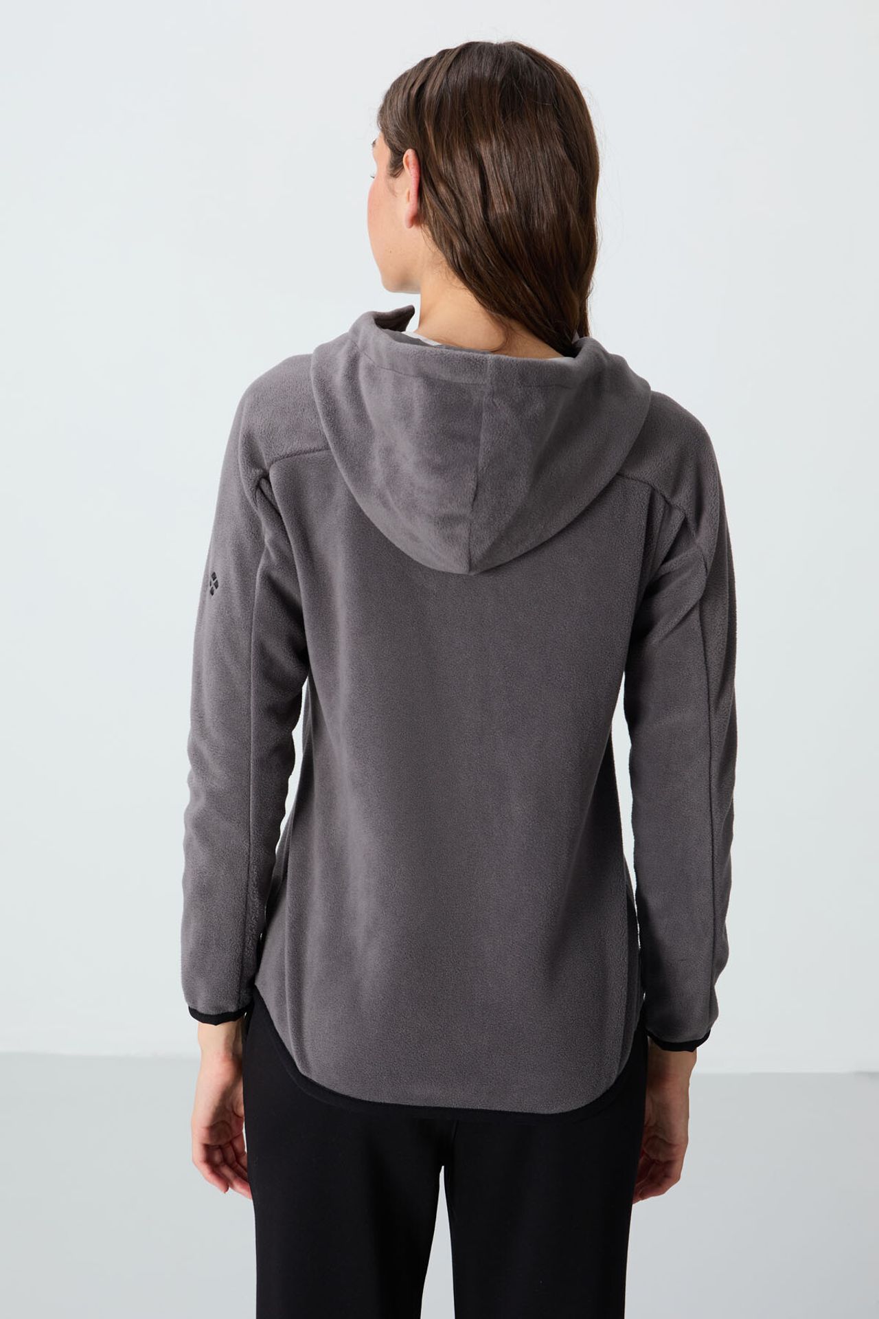 TOMMY Women's Plush Zip-up Hooded Sweatshirt 6