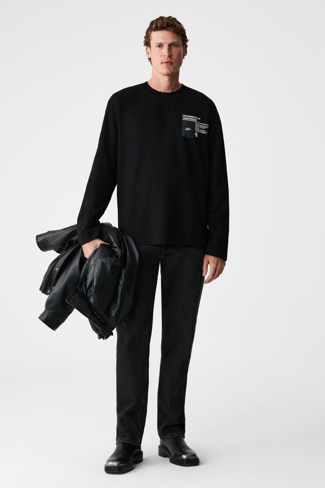 GRIMELANGE Regular Fit Crew Neck T-Shirt 4