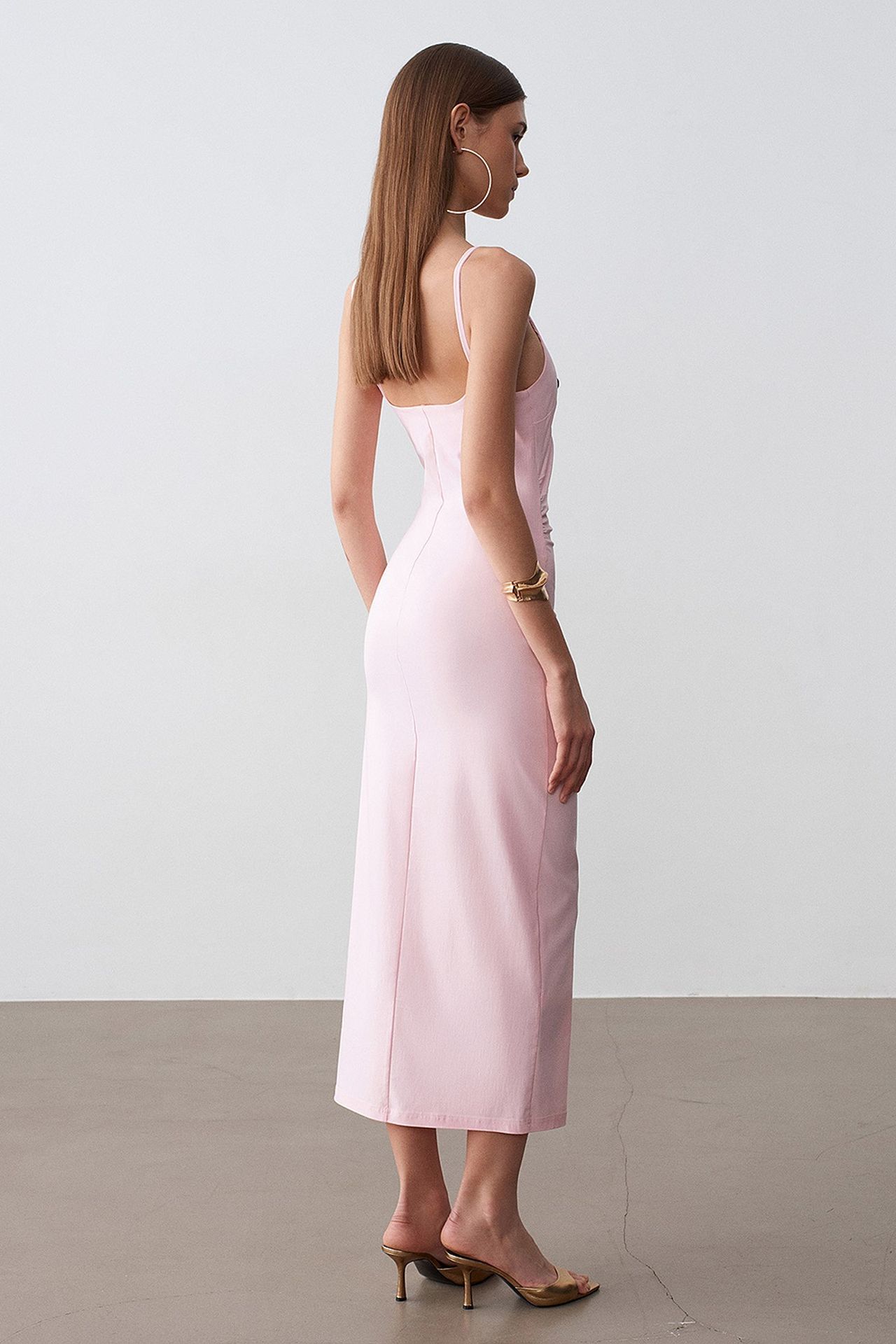 DILVIN Women’s Sleeveless Bodycon Midi Dress 2